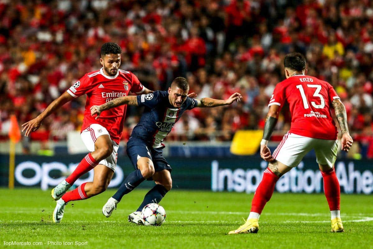 Marco Verratti, PSG Paris Saint-Germain Benfica Lisbonne