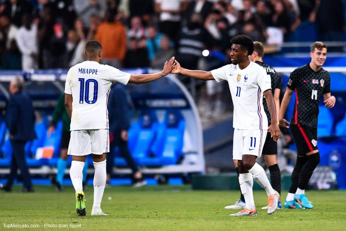 Kylian Mbappé Kingsley Coman Equipe de France