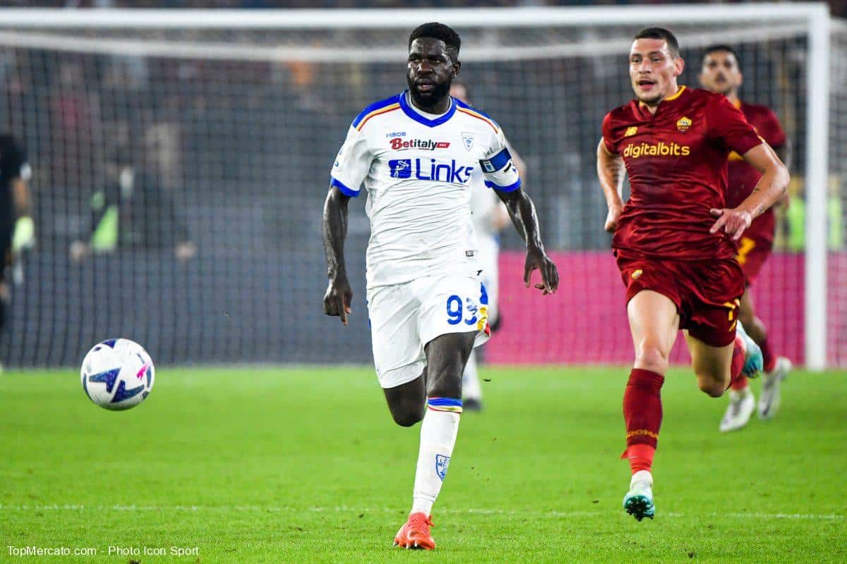 Samuel Umtiti Andrea Belotti AS Roma Lecce