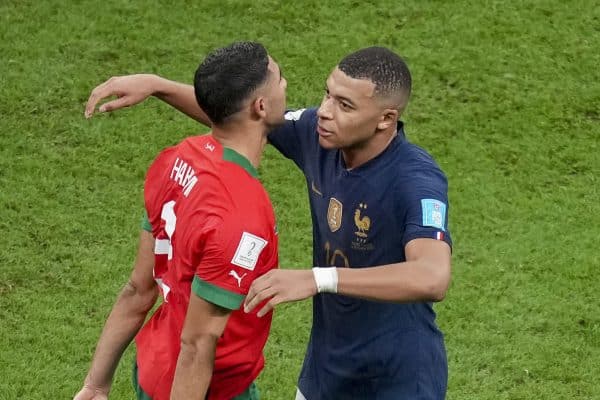 Achraf Hakimi Kylian Mbappé, Maroc France Coupe du monde 2022