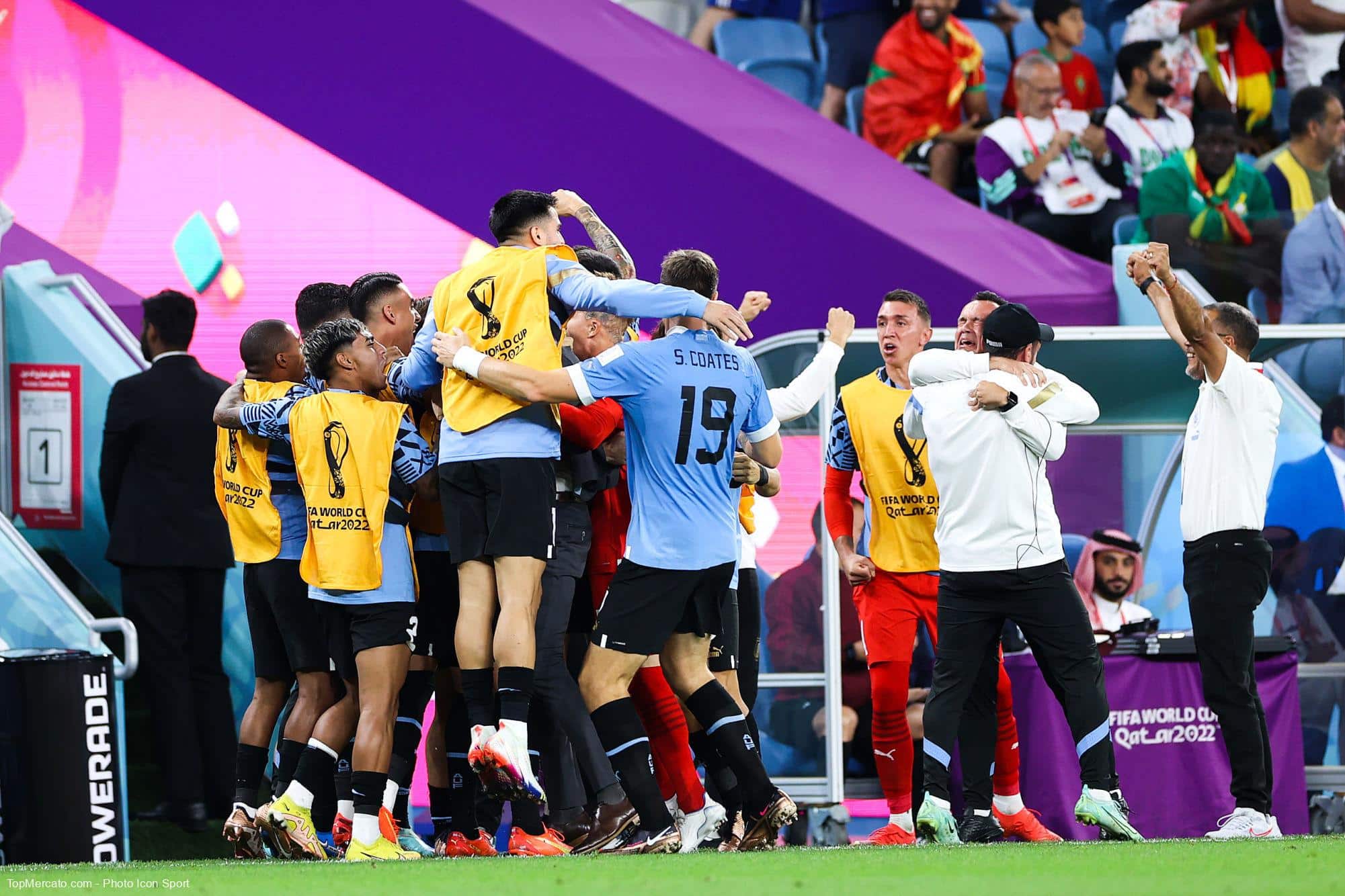 Joie équipe Uruguay