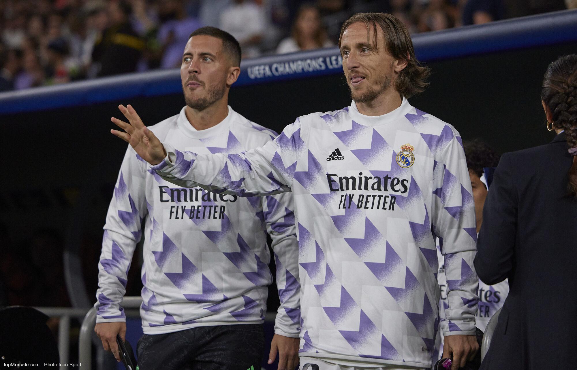 Eden Hazard Luka Modric Real Madrid