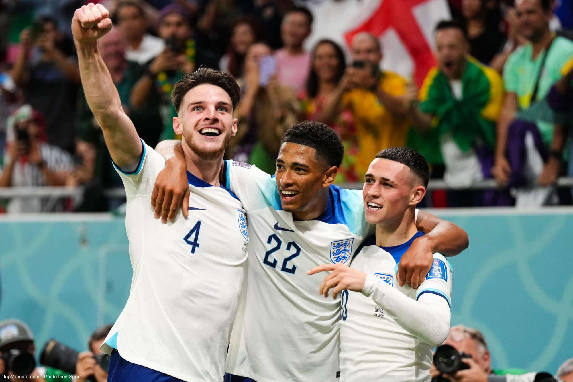 Declan Rice Jude Bellingham Phil Foden England