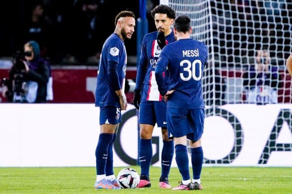 Neymar Marquinhos Lionel Messi PSG