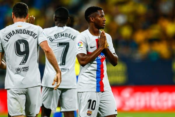 Robert Lewandowski Ousmane Dembélé Ansu Fati FC Barcelone