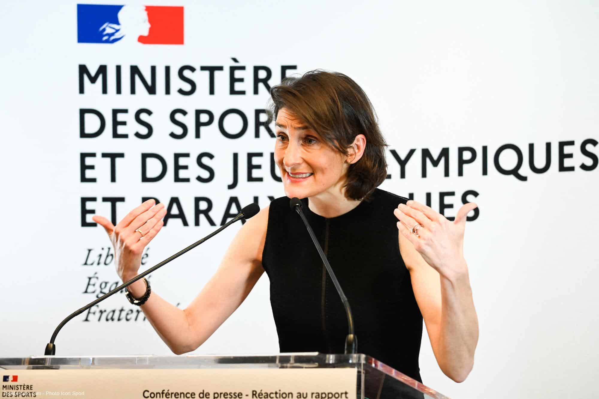 Amélie Oudéa-Castéra Ministre des Sports