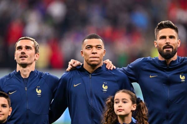 Antoine Griezmann Kylian Mbappé Olivier Giroud Equipe de France