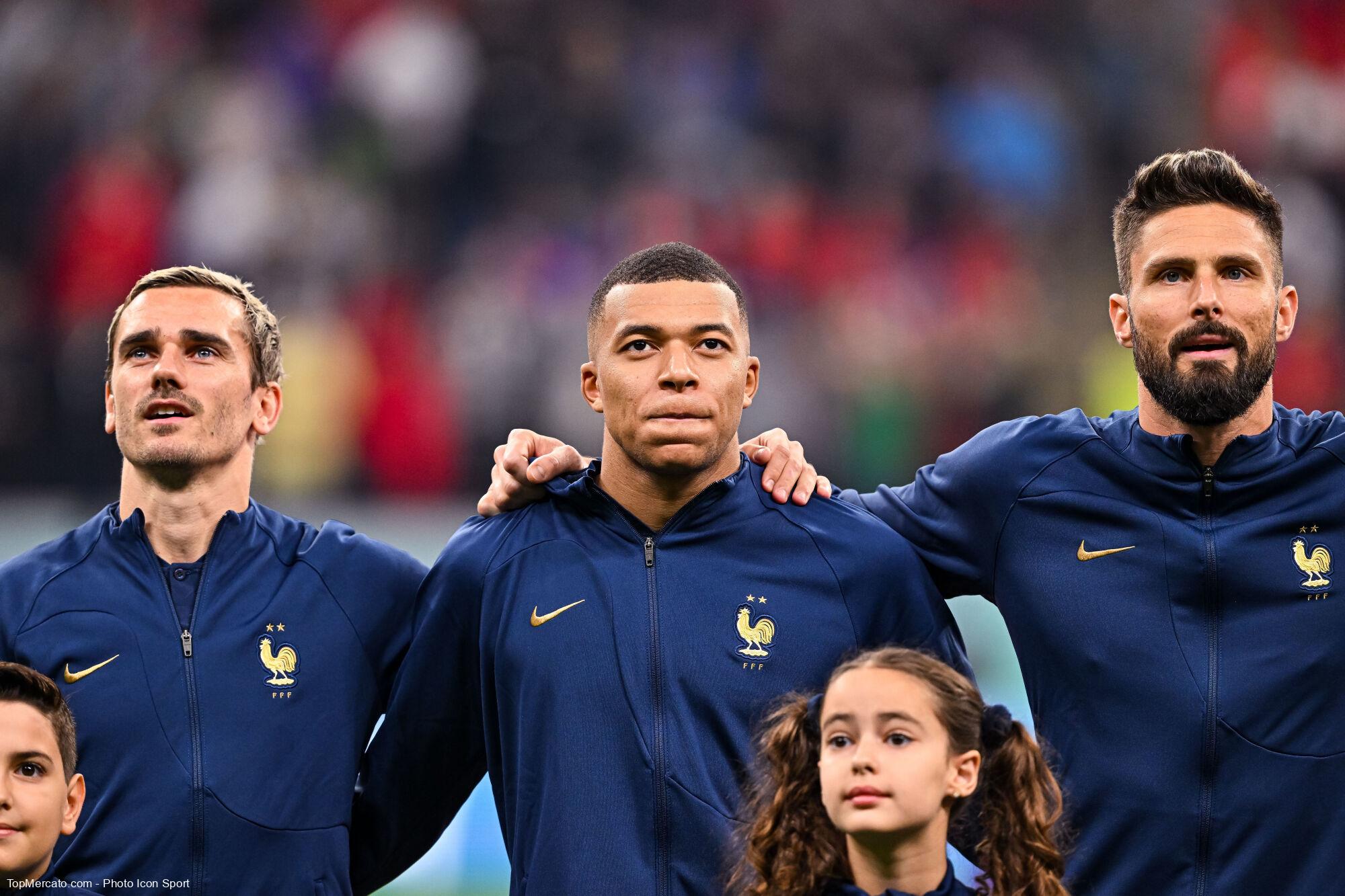 Antoine Griezmann Kylian Mbappé Olivier Giroud French team