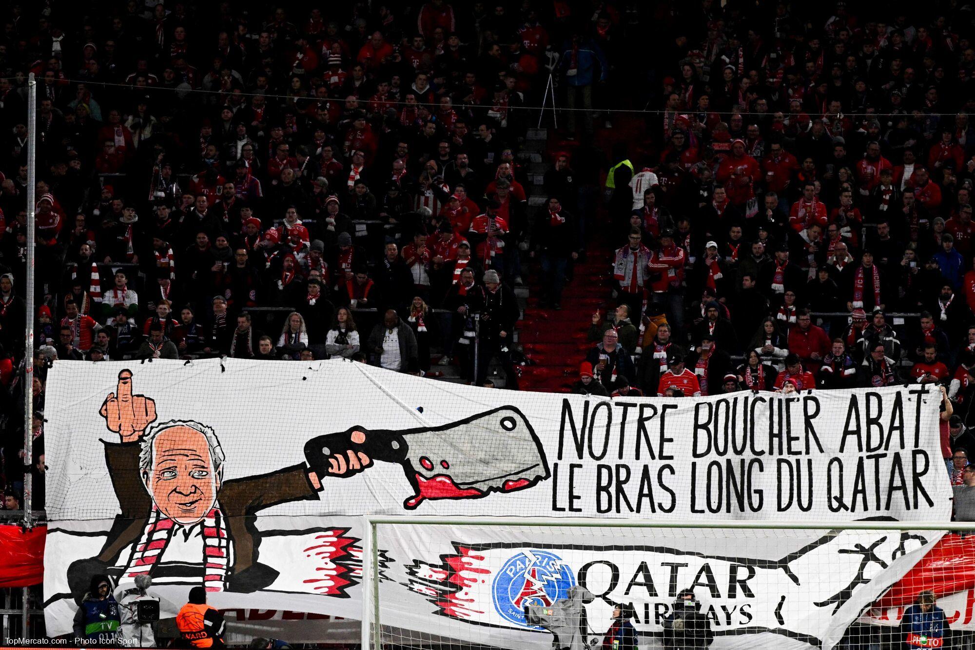 Bayern PSG banderole supporters