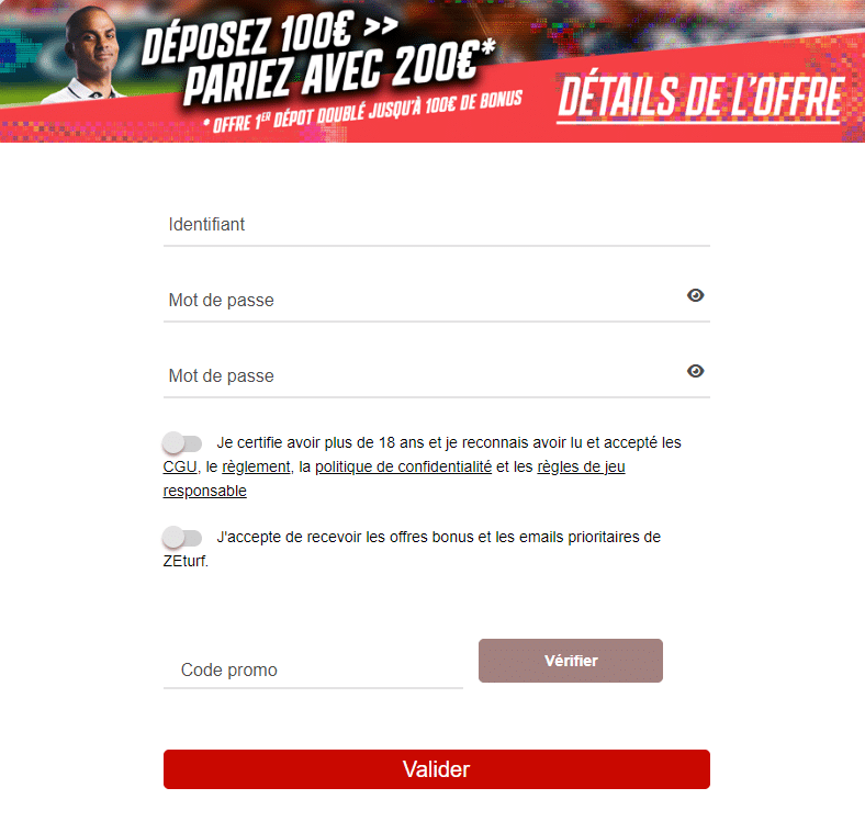 Inscription Zeturf 2