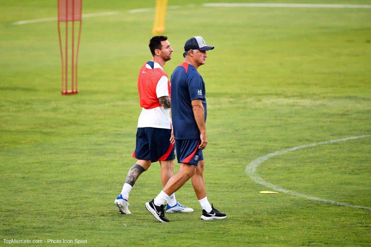 Lionel Messi Christophe Galtier PSG