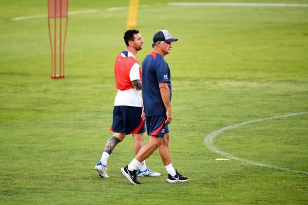Lionel Messi Christophe Galtier PSG
