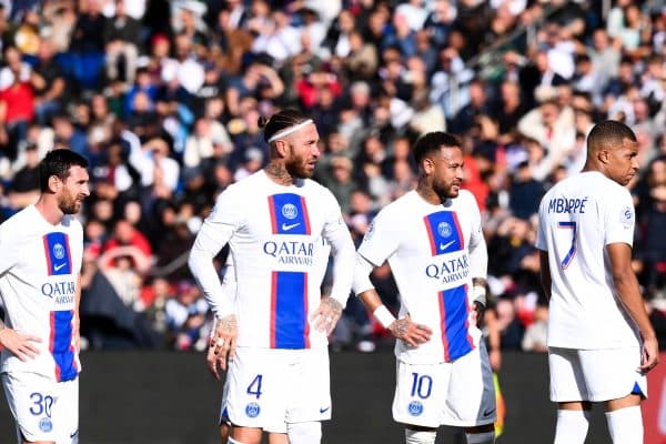 Lionel Messi Sergio Ramos Neymar Kylian Mbappé PSG