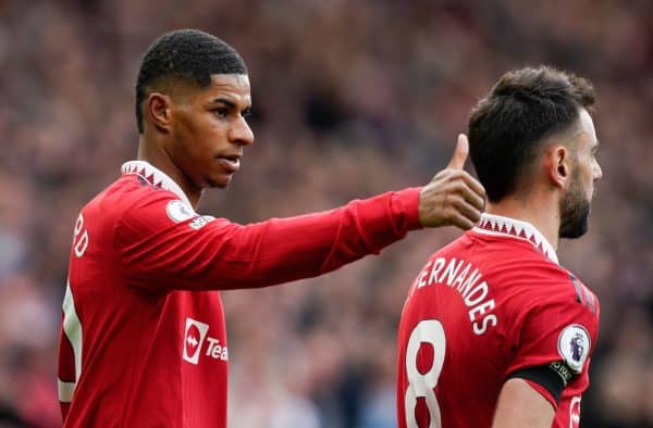 Marcus Rashford Bruno Fernandes Manchester United
