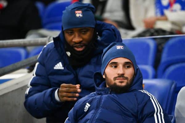 Moussa Dembélé Houssem Aouar OL Olympique lyonnais