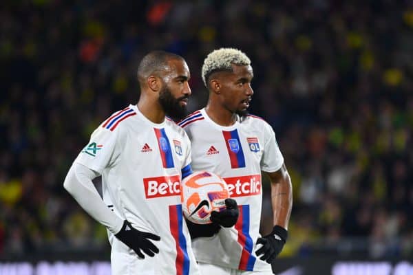 Alexandre Lacazette Thiago Mendes, OL Olympique Lyonnais Lyon