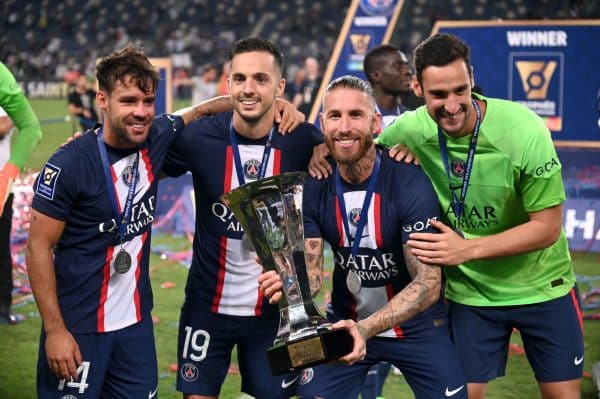 Juan Bernat Pablo Sarabia Sergio Ramos Sergio Rico PSG