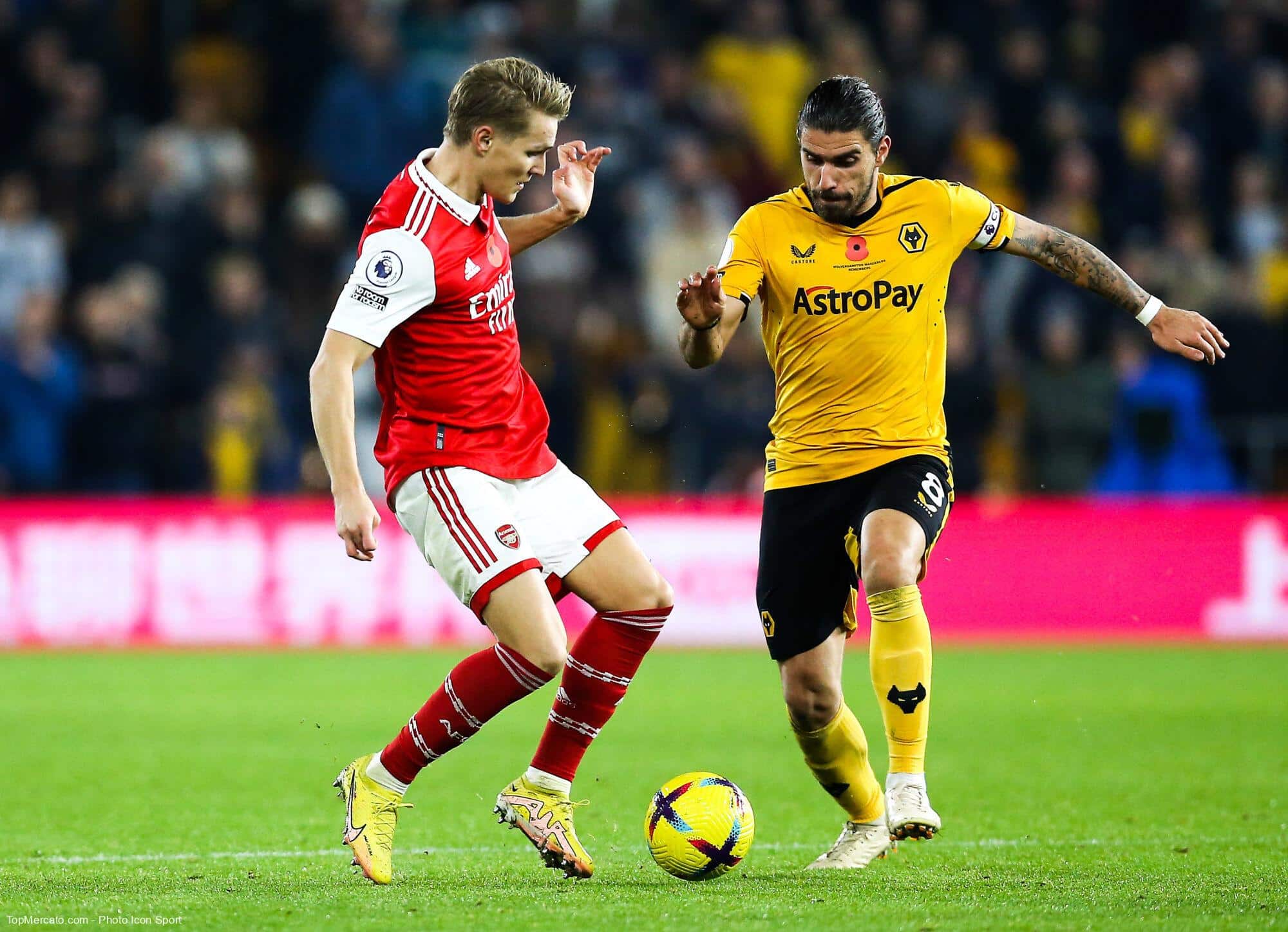 Martin Odegaard Ruben Neves Arsenal Wolverhampton