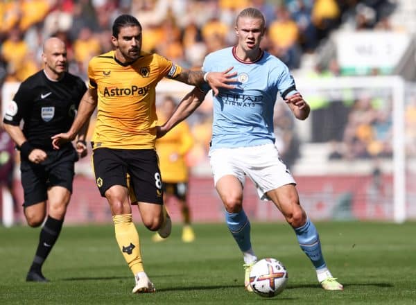 Ruben Neves Erling Haaland Wolverhampton Manchester City