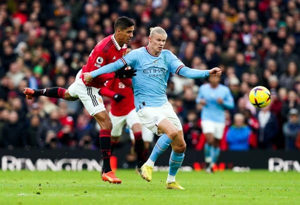 Raphaël Varane Erling Haaland Manchester United Manchester City