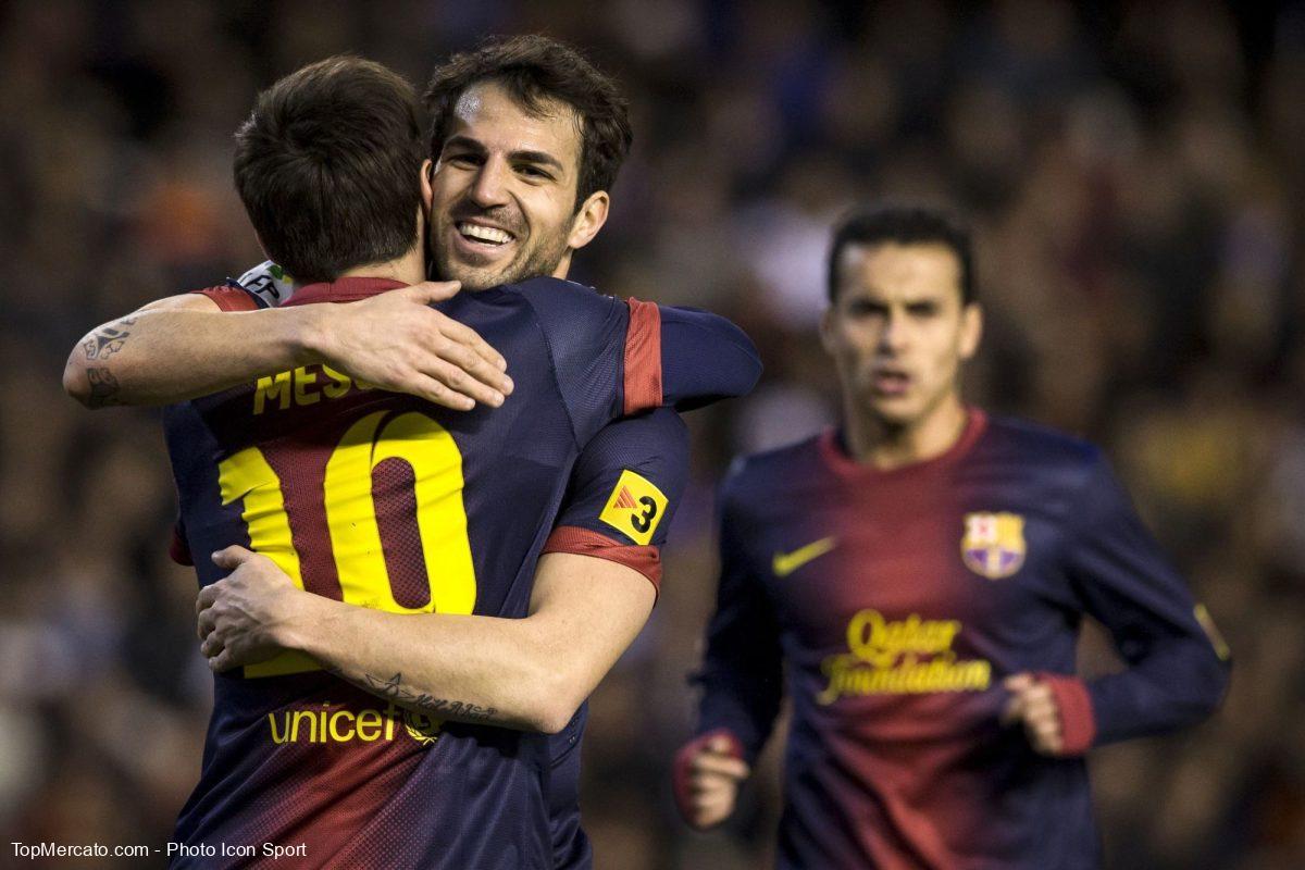 Lionel Messi Cesc Fabregas FC Barcelone