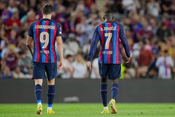 Robert Lewandowski Ousmane Dembélé FC Barcelone