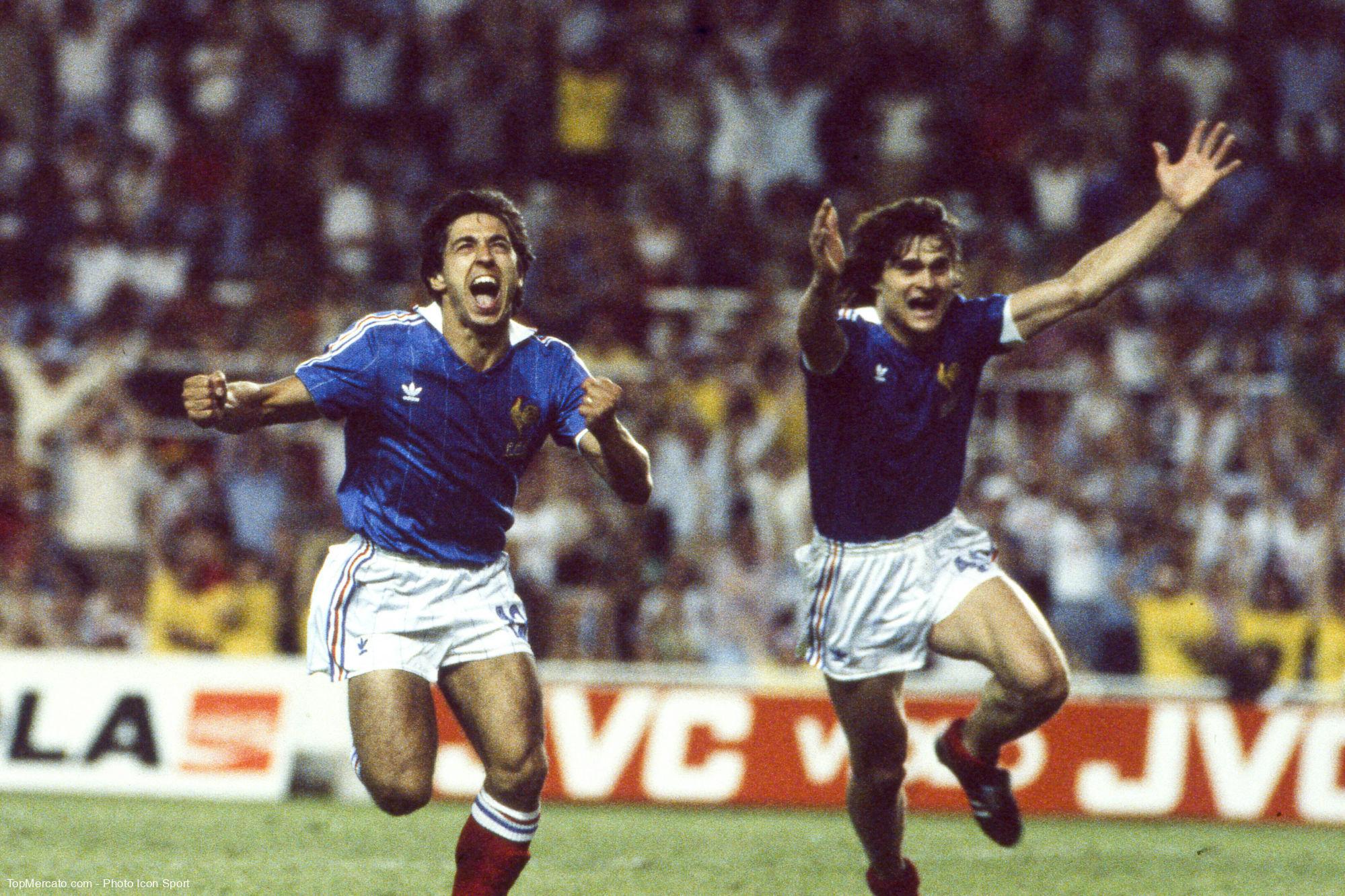 Alain Giresse et Didier Six France Allemagne 1982