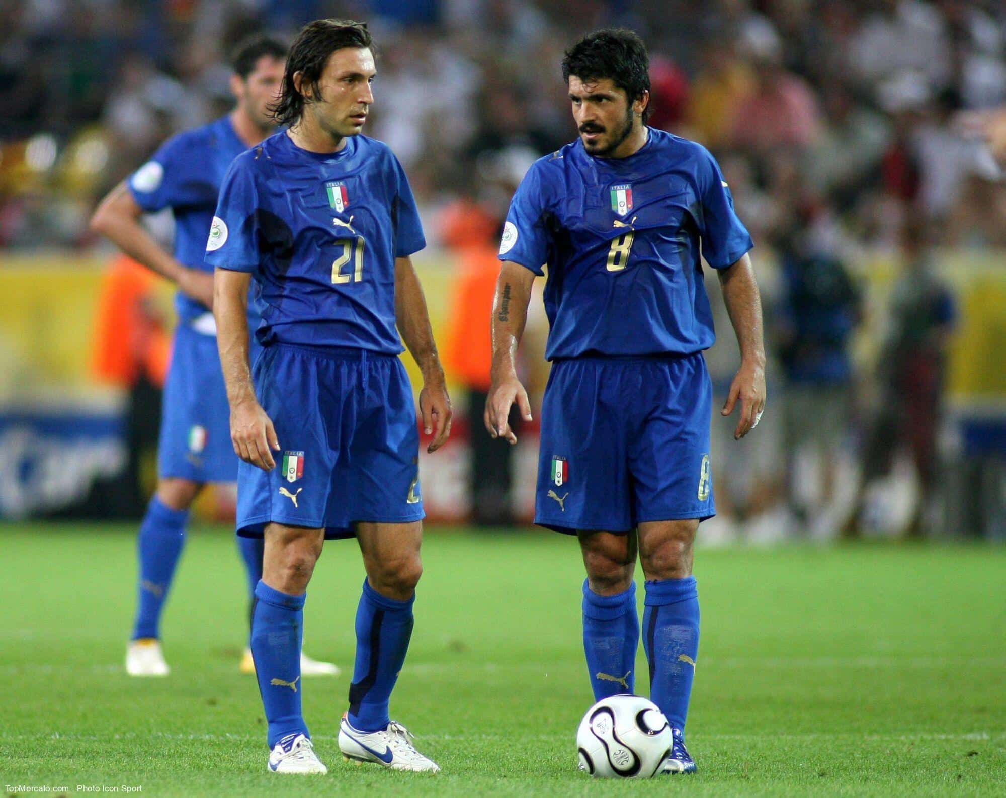 Andrea Pirlo Gennaro Gattuso Italie