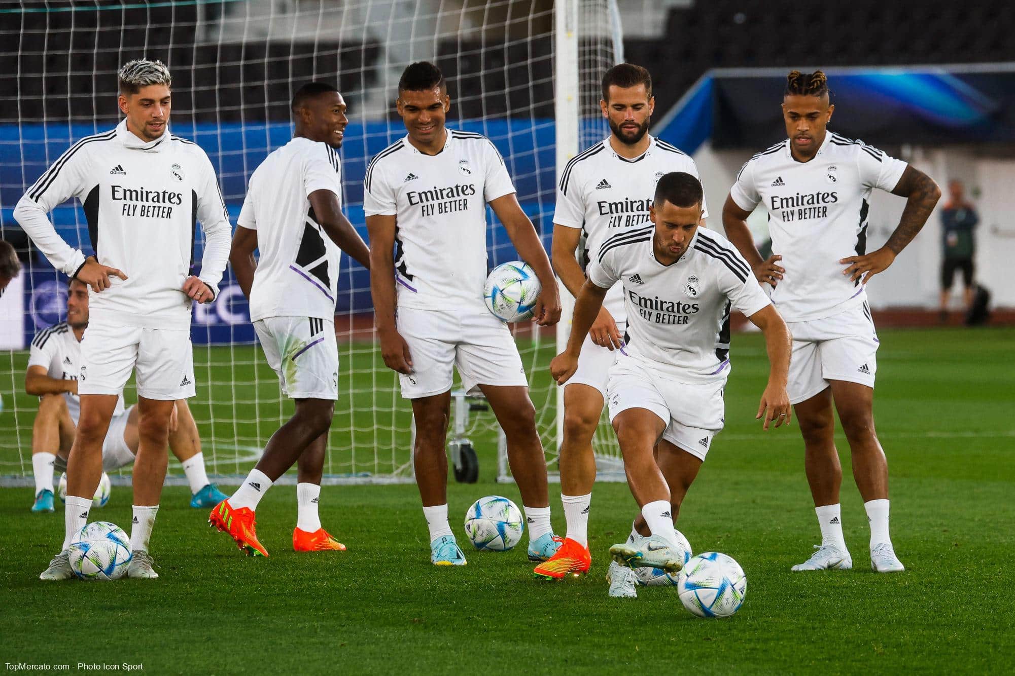 Federico Valverde Casemiro Eden Hazard Nacho Hernandez Eden Hazard Mariano Diaz Real Madrid