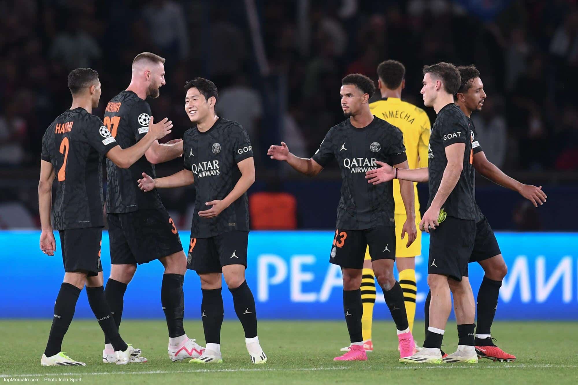 Milan Skriniar Lee Kang-in Warren Zaïre-Emery Manuel Ugarte PSG