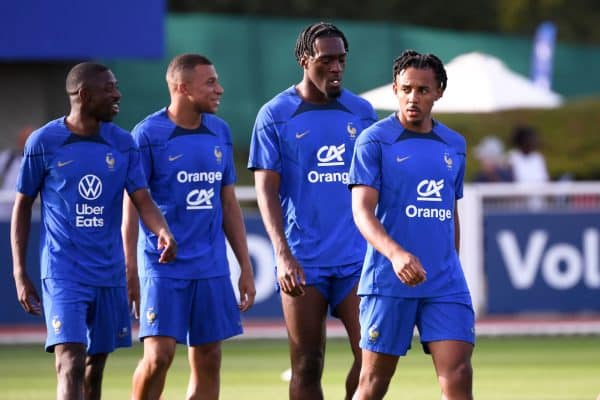 Ousmane Dembélé Kylian Mbappé Axel Disasi Jules Koundé Equipe de France