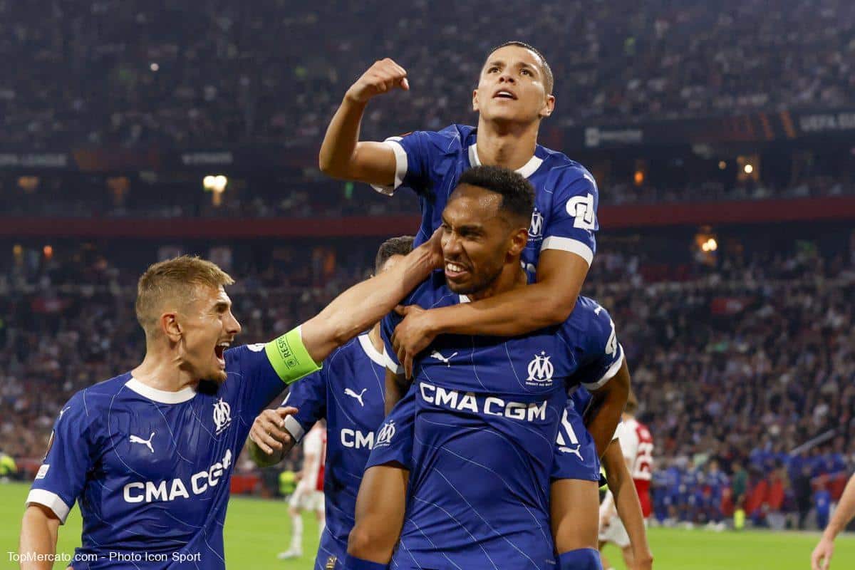 Valentin Rongier Pierre-Emerick Aubameyang OM Marseille