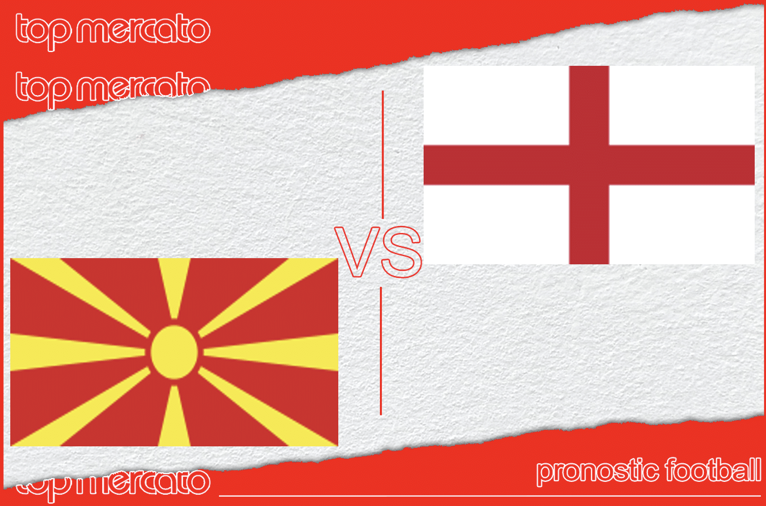 Pronostic Macédoine du Nord - Angleterre à jouer