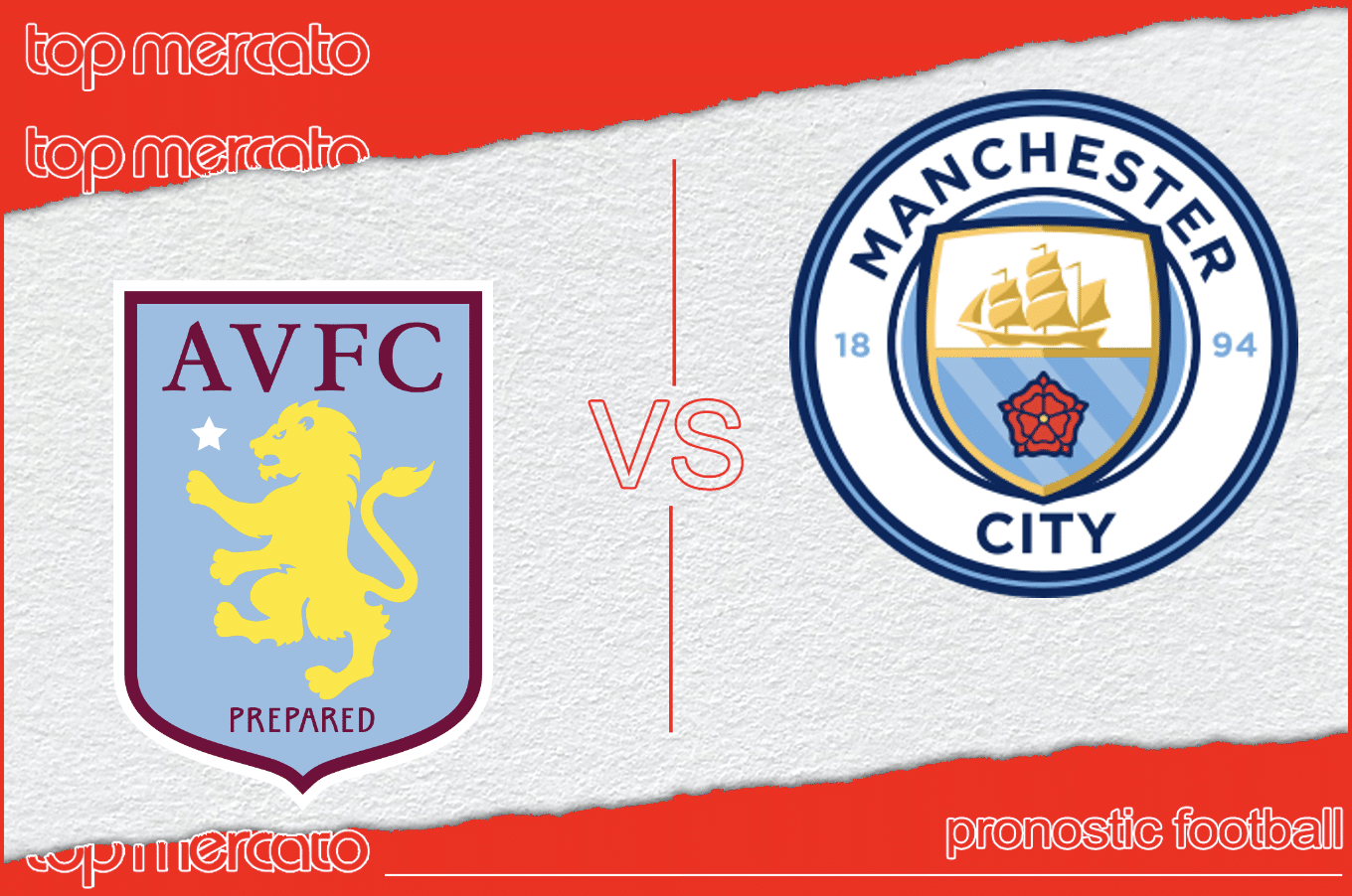 Pronostic Aston Villa - Manchester City et meilleures cotes à jouer