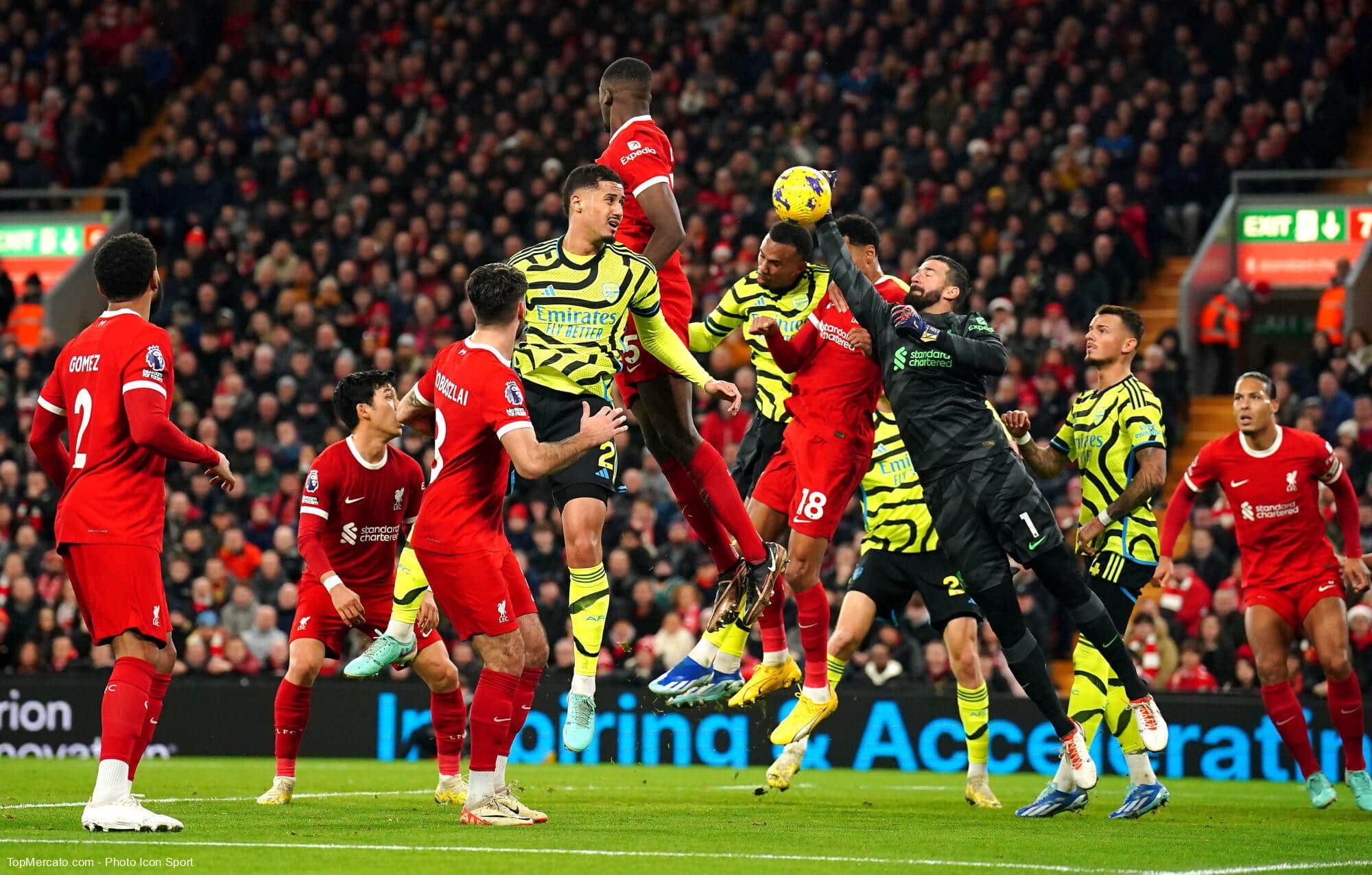 Match Arsenal Liverpool chaîne TV et compos probables